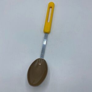 BONNY USA Nylon Solid Serving Spoon Yellow Handle Heat Resistant Vintage